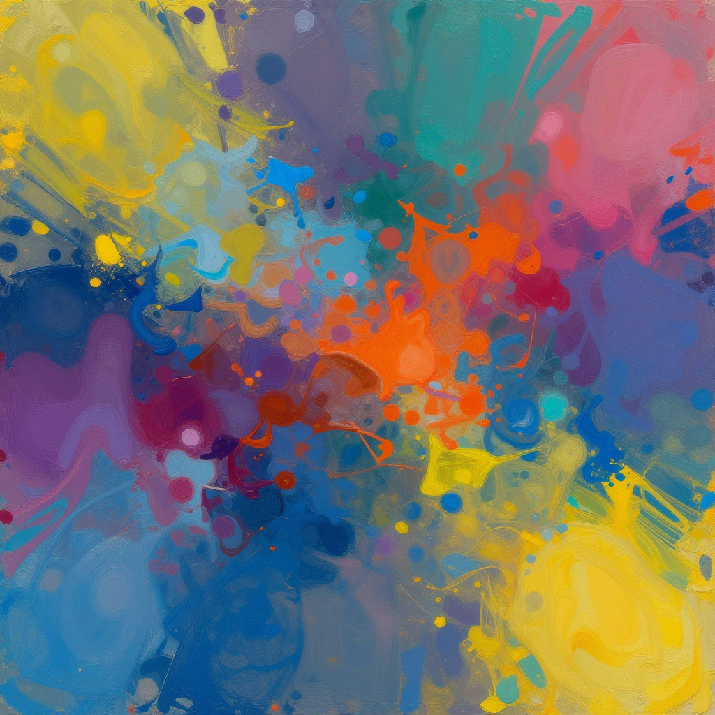 Abstract art with vibrant colors