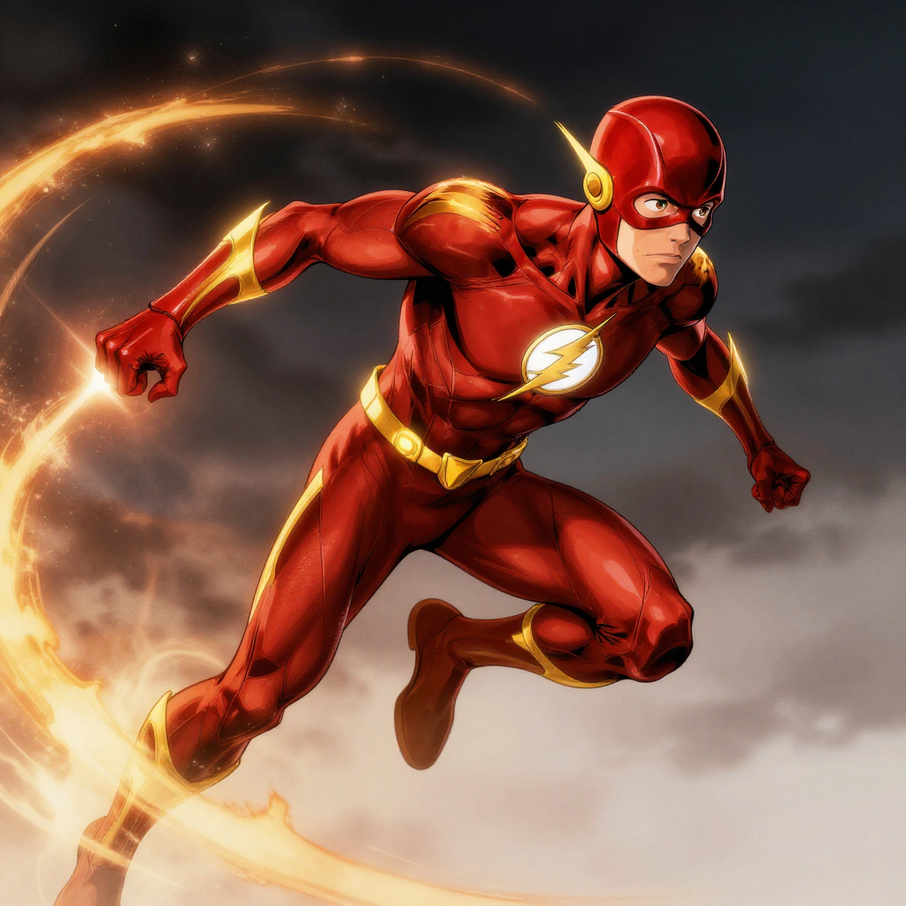 The Flash in the speed force