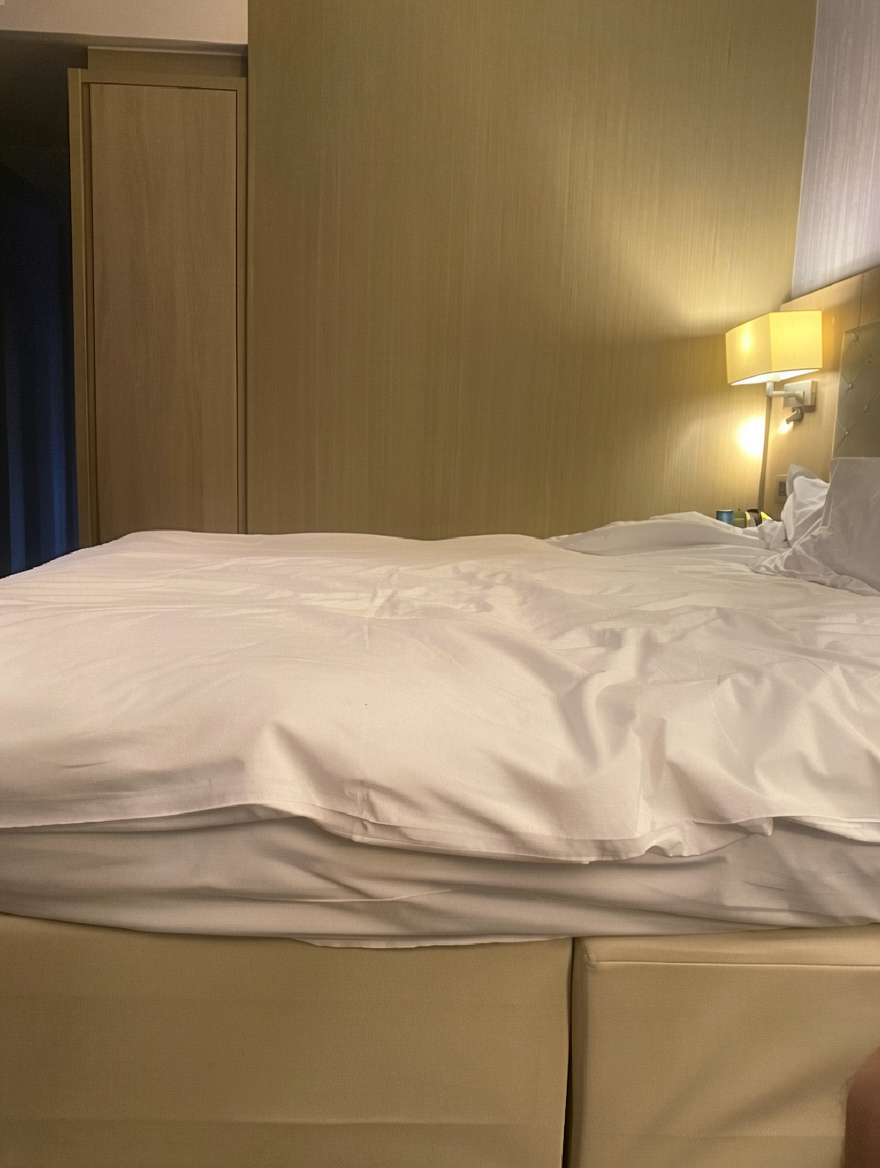 Remove the woman from the bed.