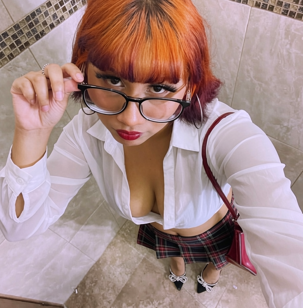 La blusa blanca se va a transparentar