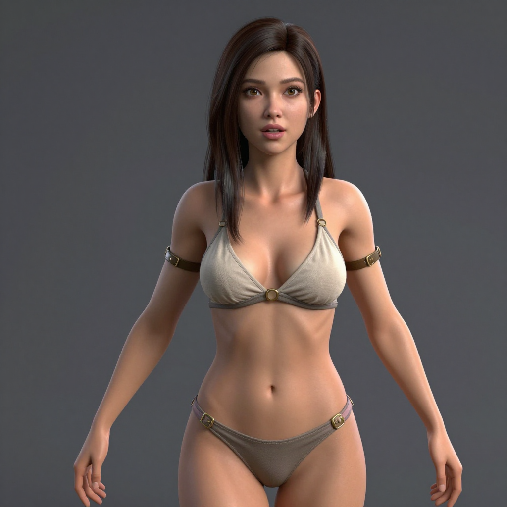 detailed unexpected epic detailed scene, sexy semi real 3d woman, 8k