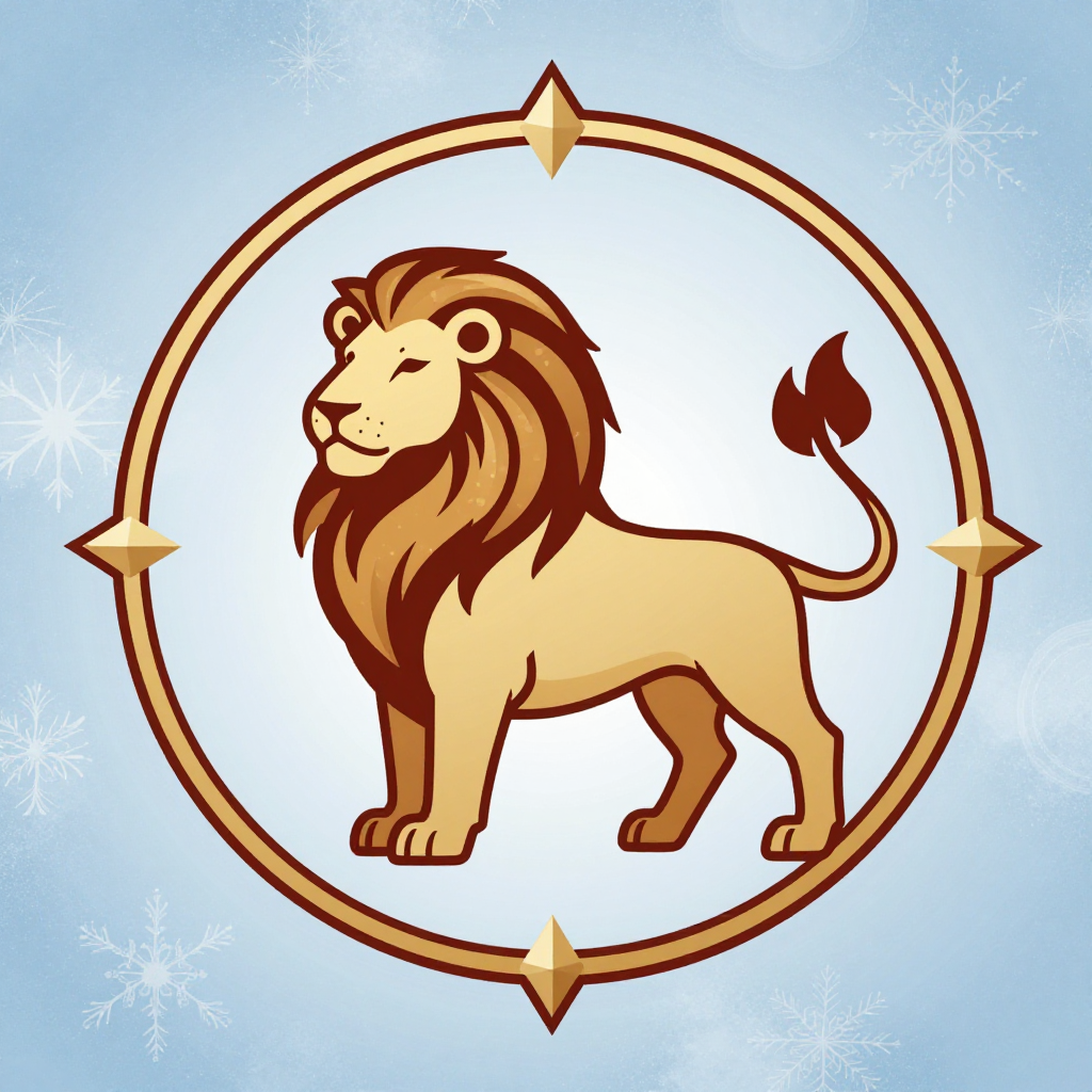 genera el símbolo zodiacal de leo dualidad de fuego y hielo