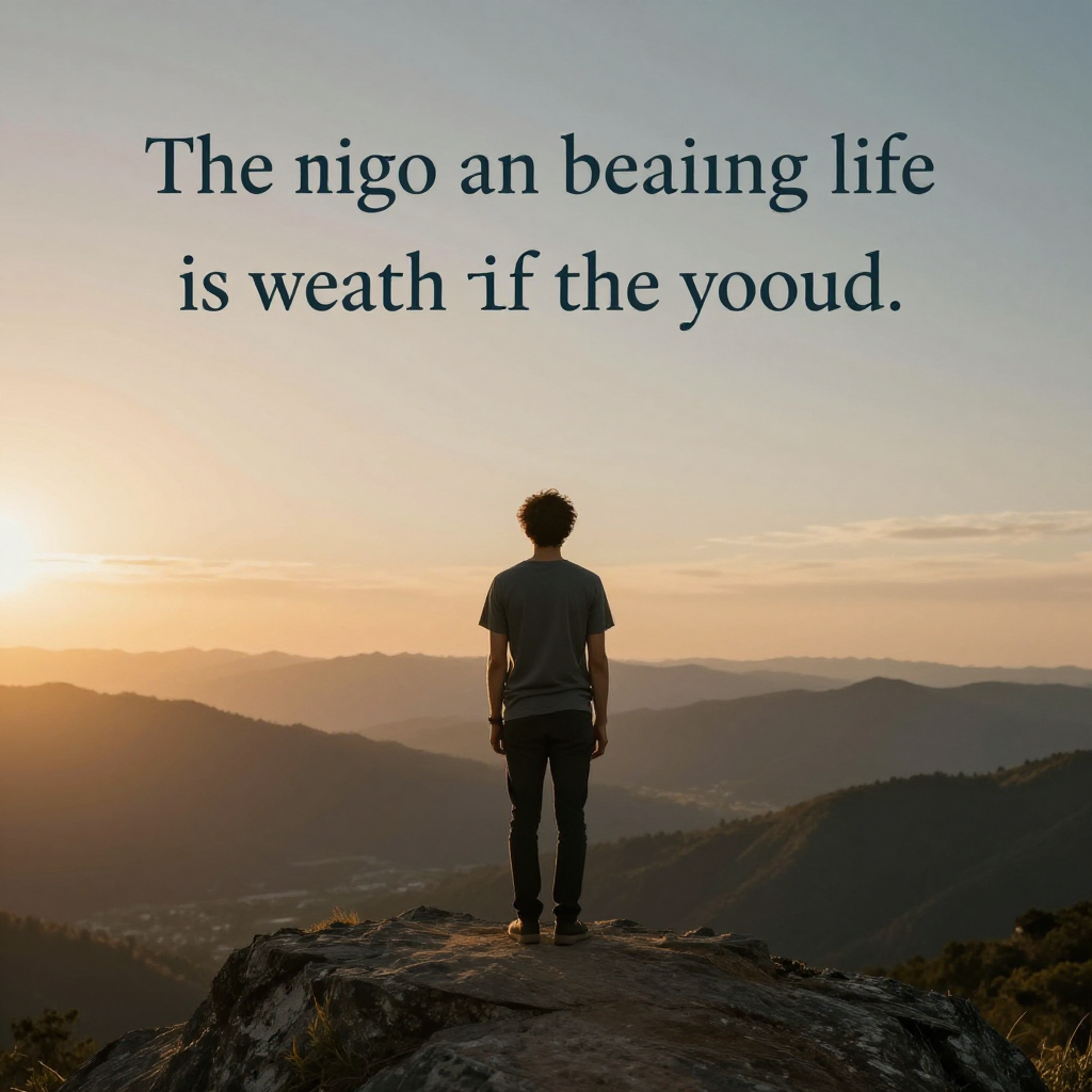 A picture of meaning of life