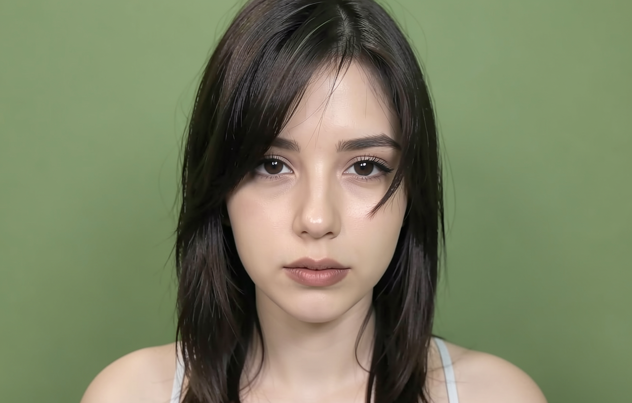 make the image so its only her face. i want a clear image of her face