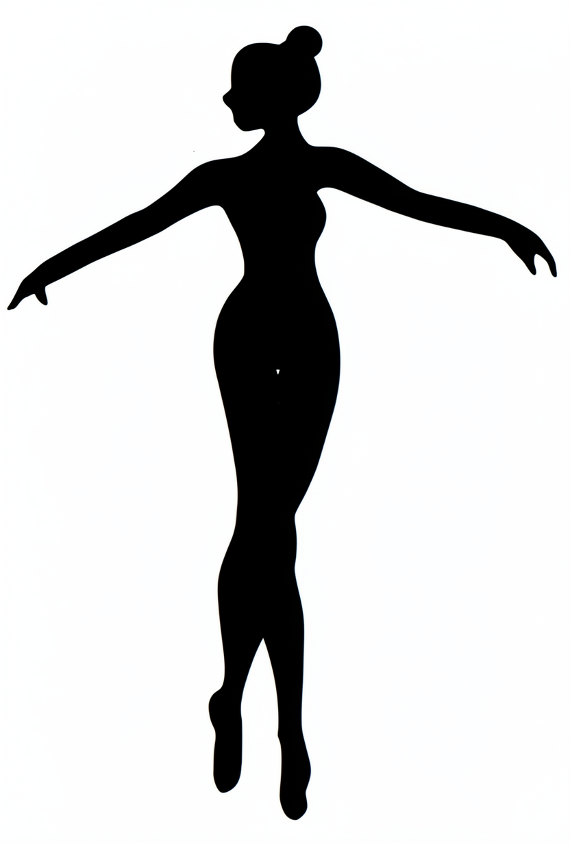 add a white back ground around the silhouette